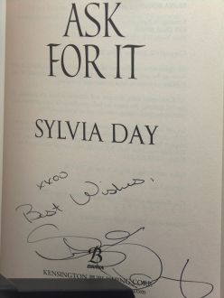 1st Signed Ask for It by Sylvia Day 2006