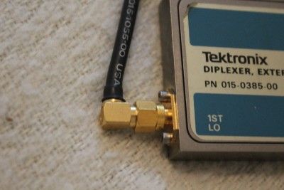 Tektronix Diplexer External Mixer 015 0385 00 Waveguide Adapter 278X