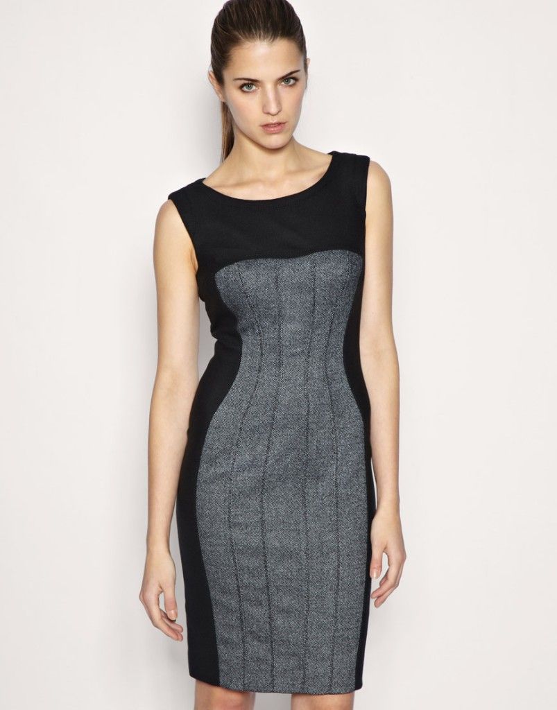 Karen Millen Gray Classic Sleeveless Dress UK 10 US6