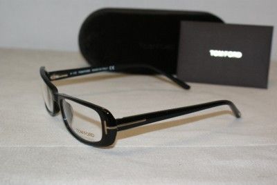 Brand New Tom Ford Shiny Black Eyeglasses Mod ft 5121 001 51 16 Case