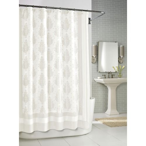 Kassatex Roma Shower Curtain in White ROM 115 W