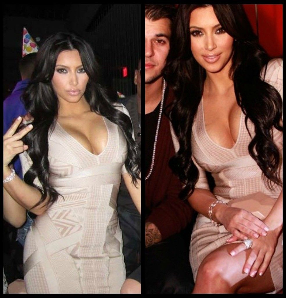 Bandage Dress Large Corozo Seen on Kim Karadashian & Katie Cassidy