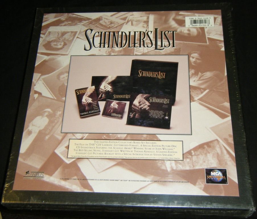 Schindlers List Limited Edition Collectors Boxed Set SEALED