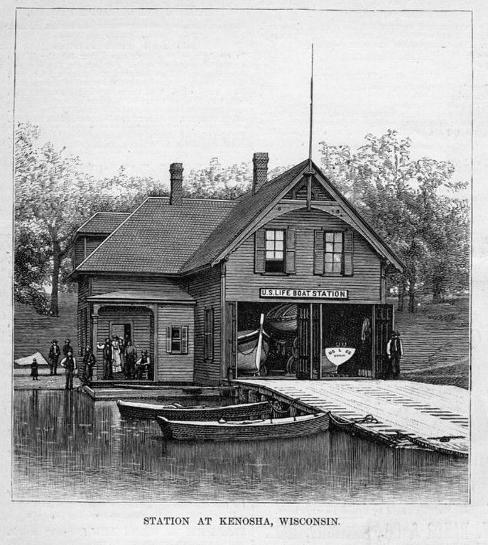 Life Saving Service Life Boat Station Rescue Kenosha