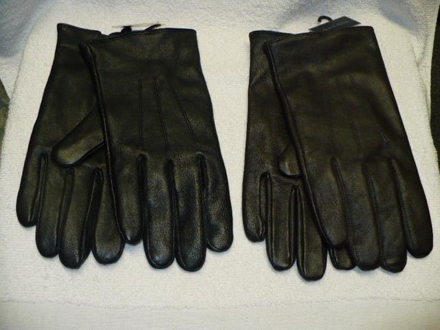 Kenneth Roberts Platinum Soft Leather Mens Gloves Cashmere Lining