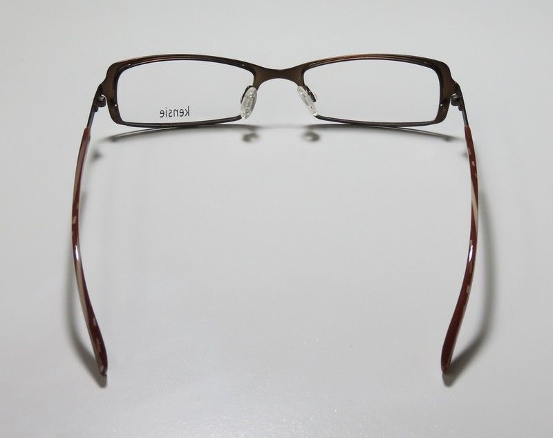 New Kensie Exploration 52 17 135 Brown Ivory Full Rim Eyeglasses