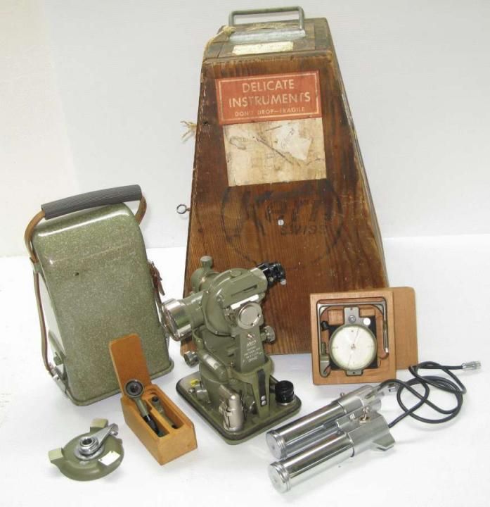 Vintage Kern Suisse DKM2 Theodolite and Accessories No 95206 Swiss