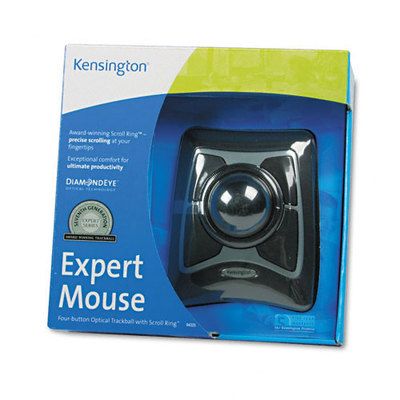 Kensington Trackball Expert Mouse Scrollring Black Silver ea KMW64325