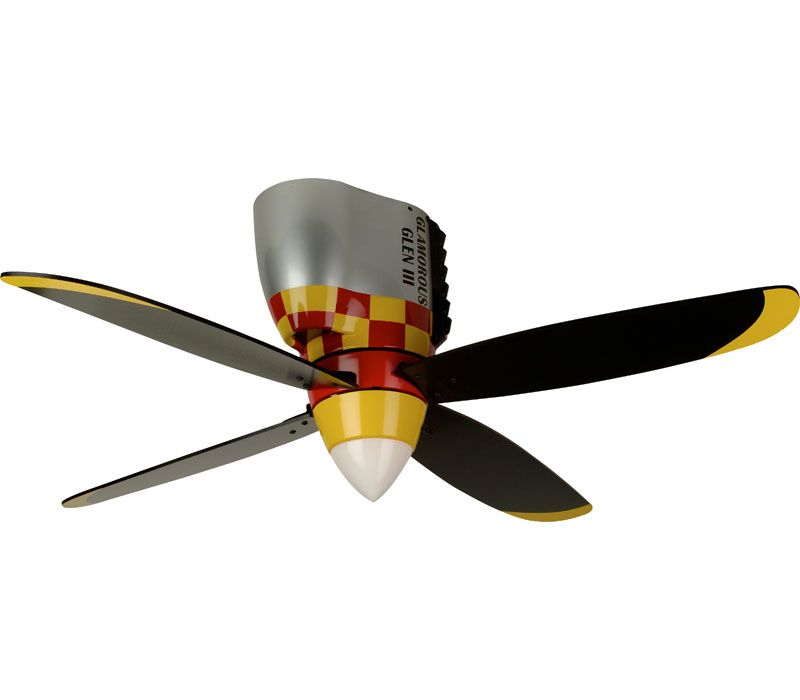 Wb448gg Warplanes Airplane Hugger Kids 48 Ceiling Fan W Light On Popscreen