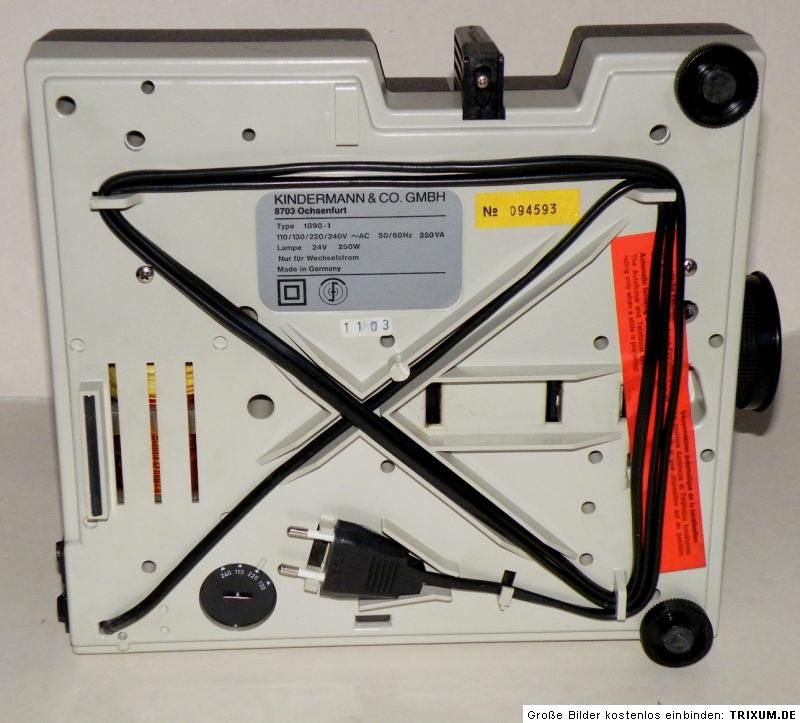 Diaprojektor Kindermann AV 725 AF MC 250W Überblendung Projektor V s