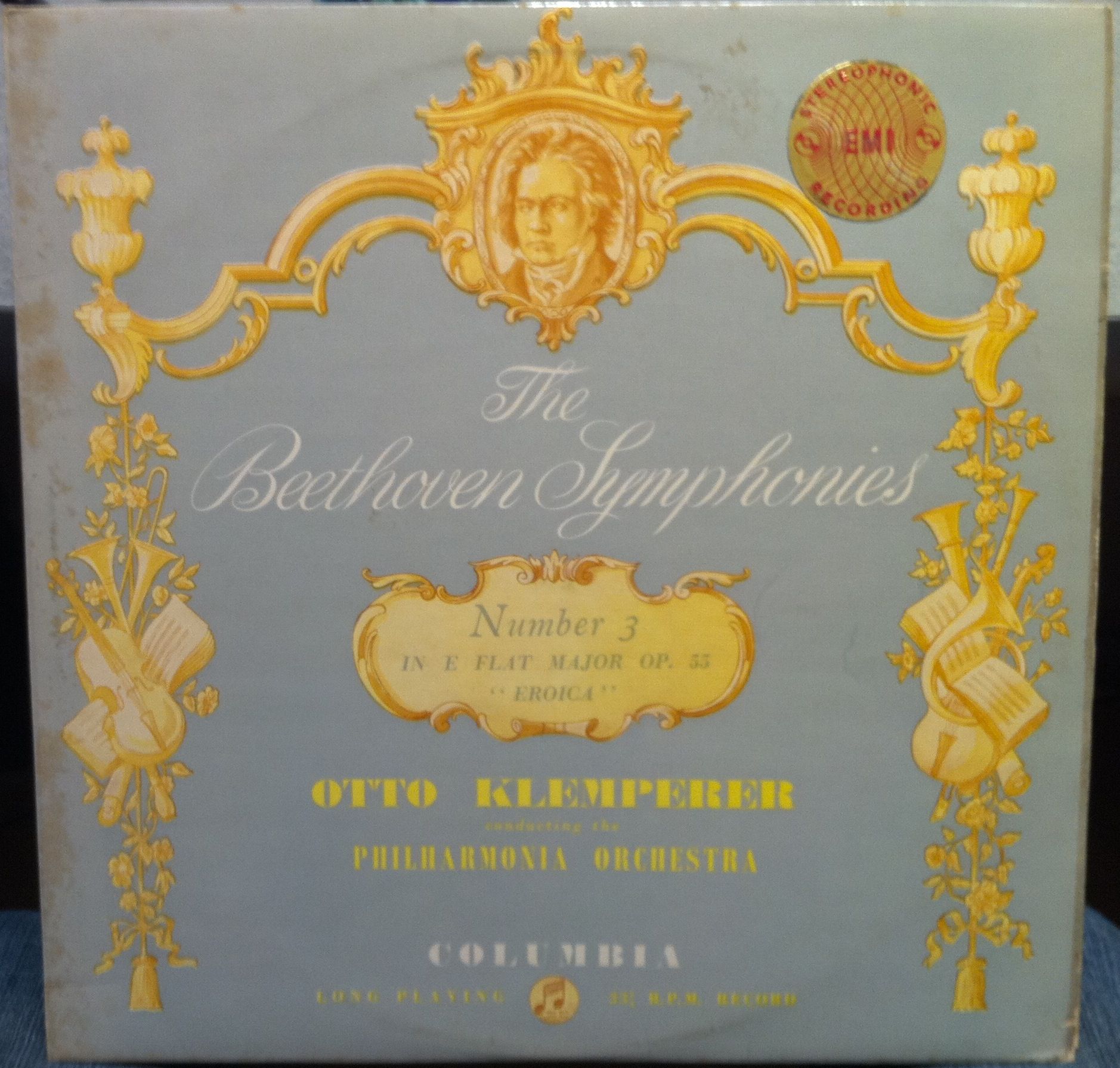 Klemperer Beethoven 3 Eroica LP VG Sax 2364 Vinyl 1961 Record