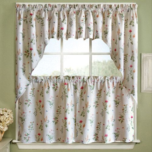 English Garden Kitchen Curtain