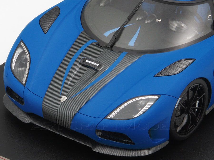 Koenigsegg Agera R 2012 Beijing Motor Show Blue Matt 1 18 Frontiart