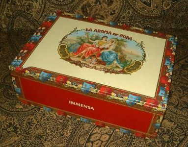 Longer Wooden Paper Decorated Cigar Boxes Purses Guitars CBG Crafts