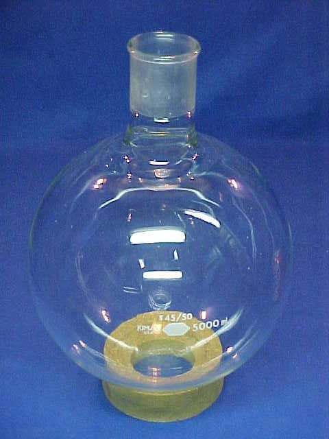 Kimax 5000 ml Round Bottom Boiling Flask 45 50 Lab Glass