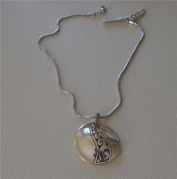 Brighton A La Mode Silver Necklace New with Tags