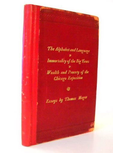 1895 Thomas Magee 3 Essays Language Sequoias Poverty