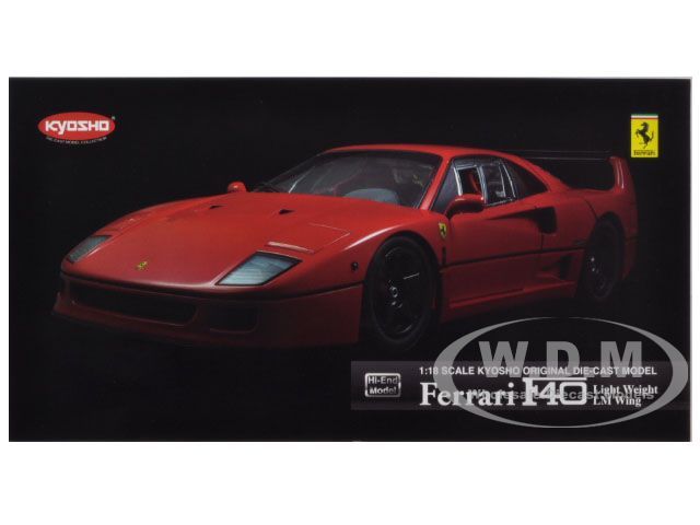 Ferrari F40 Light Weight Red with LM Wing High End Edition 1 18 by