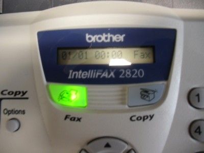 Brother Intellifax 2820 Plain Paper Laser Fax Machine