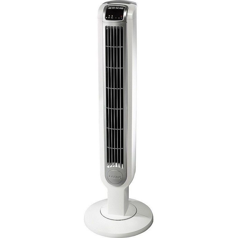 Floor Fan w Remote Control Lasko Compact Slim Air Cooler AC New