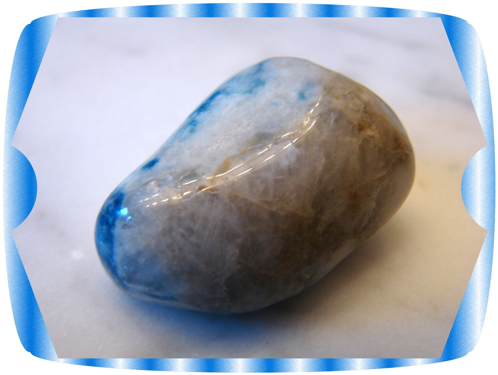 RARE Lazulite not Lazurite Gemstone Cabochon Psychic Recall Meditation