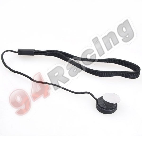 Black Lens Cap Keeper Holder Cord Leash for SLR Camera