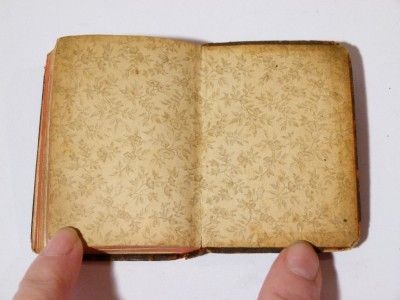 Miniature Leather Poem Book Poesie Di G. Leopardi. Italian, Firenze