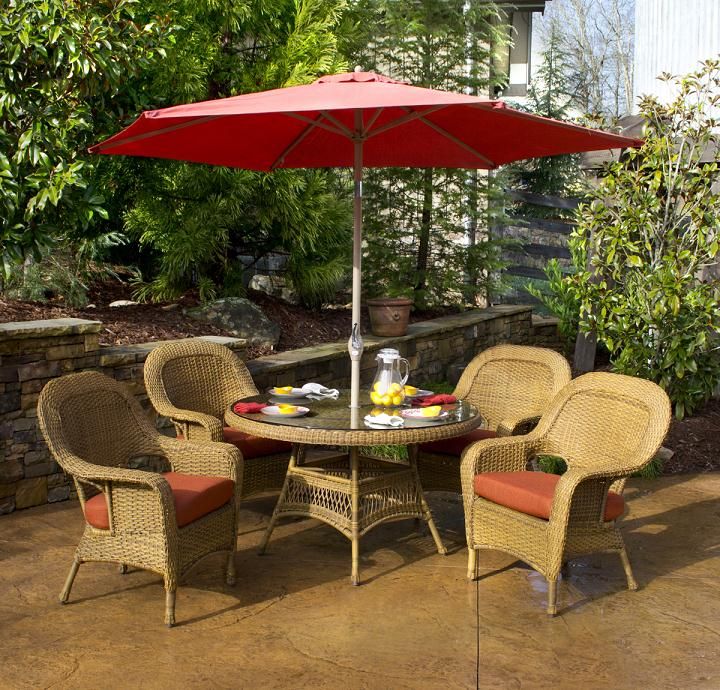 tortuga outdoor lexington mojave resin wicker 5 piece dining set