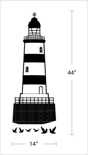 Lighthouse Vinyl Wall Art Decals Stickers Murals Sea