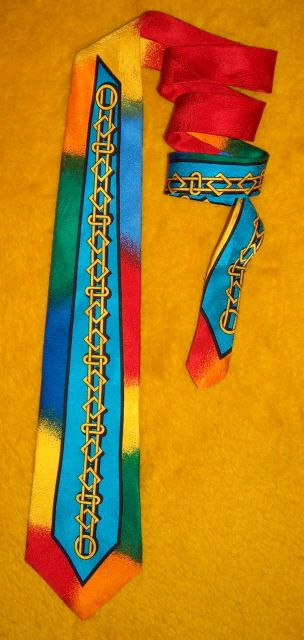 Rush Limbaugh Silk Dress Shirt Suit Tie Gold Links Rainbow Colors