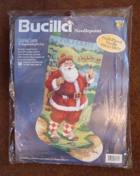 This is a needlepoint kit from Bucilla, designed by Linda Gillum from