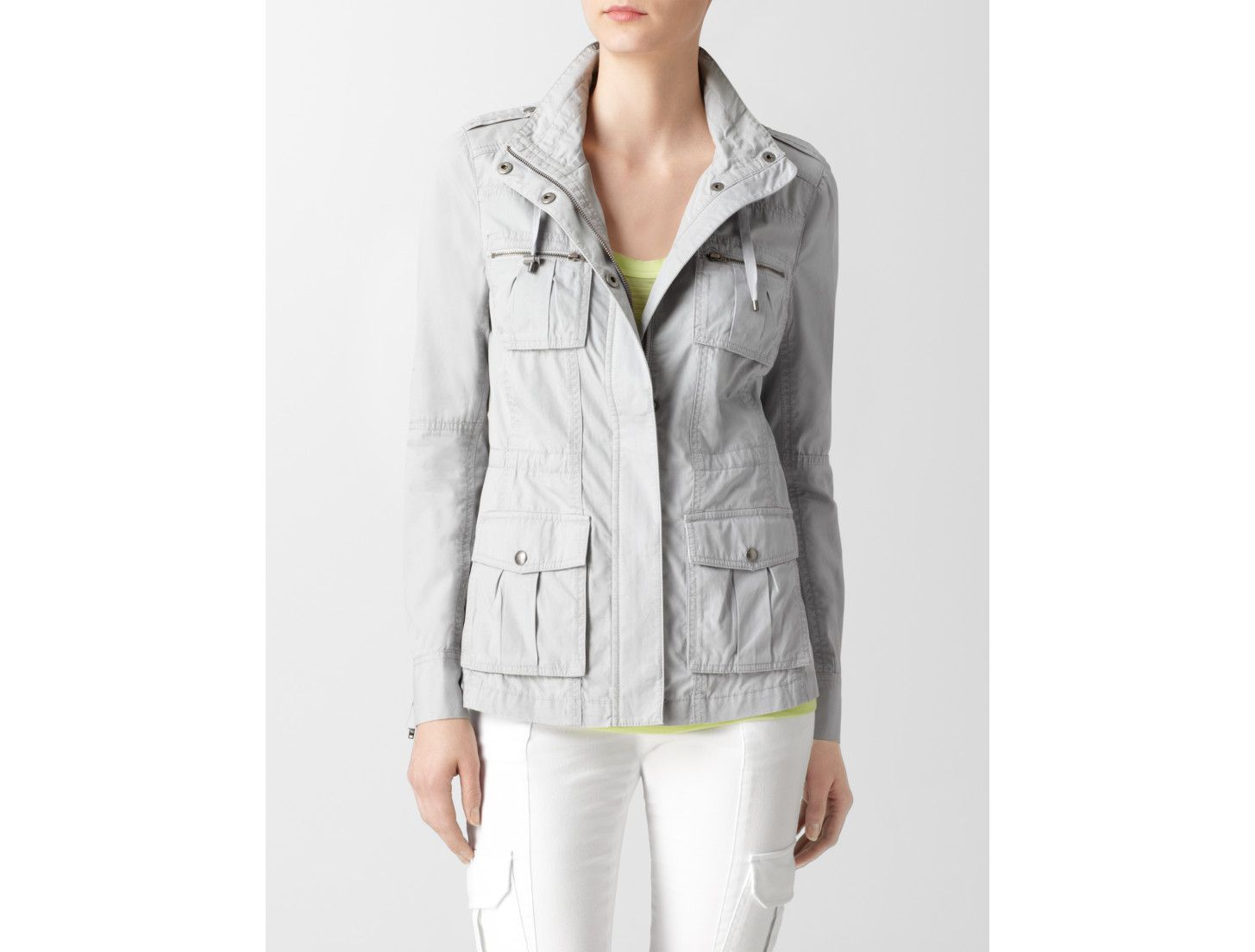 Calvin Klein Womens Lightweight Military Jacket