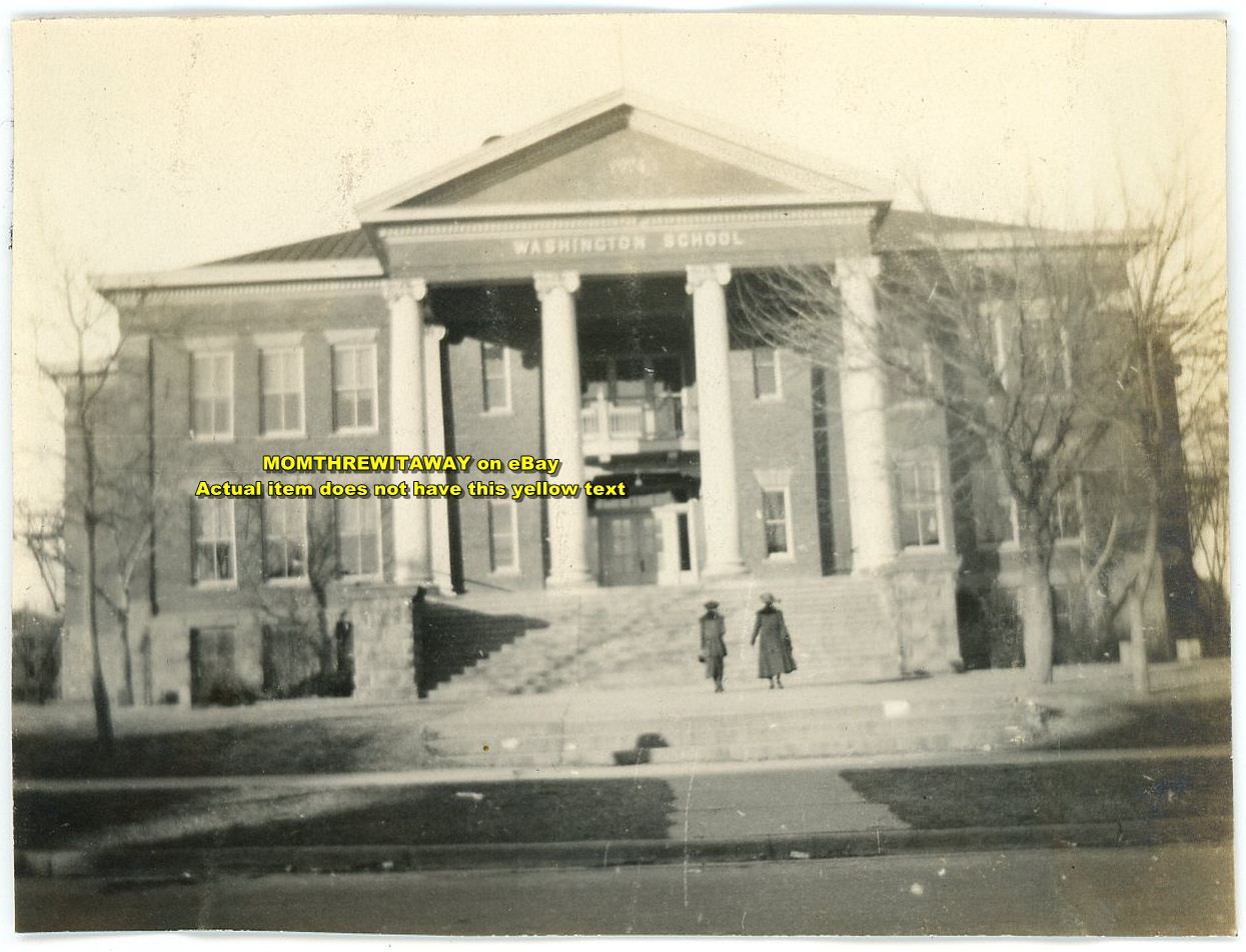 C1920 Photo Washington School Building Unknown Possibly Joplin