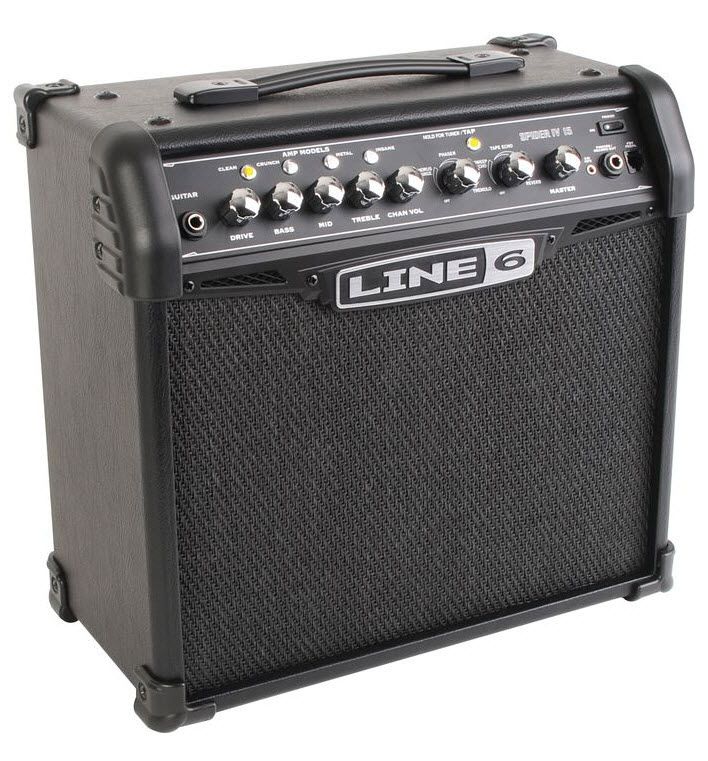 New Line 6 Spider IV 15W Electric Rock Metal Guitar Combo Amplifier