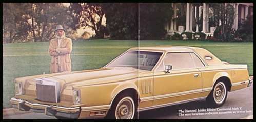 1978 Lincoln Mark V Big Brochure Designer Series 78