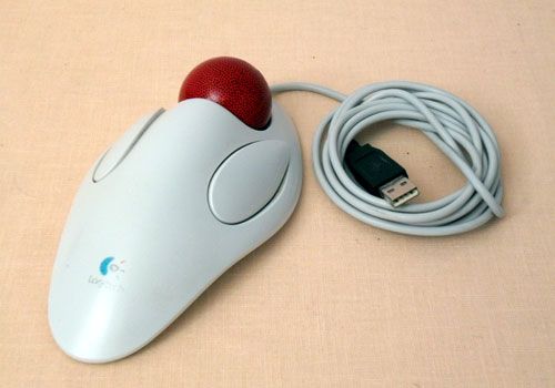 logitech Trackman Trackball Marble Wheel Mouse T BB14 USB 804347