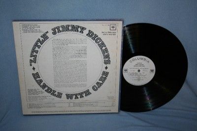 Little Jimmy Dickens Handle with Care LP Record DJ Promo Columbia 2288