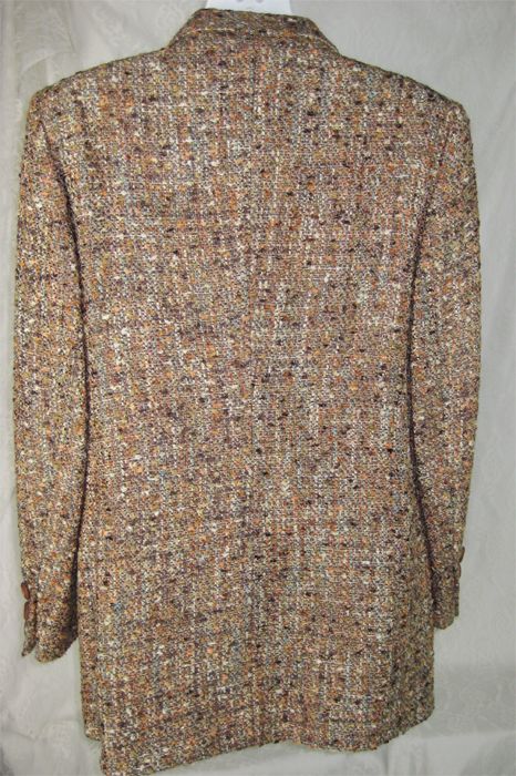 ESCADA Elements Multi Color Tweed Jacket Size 40 Euro 10 US