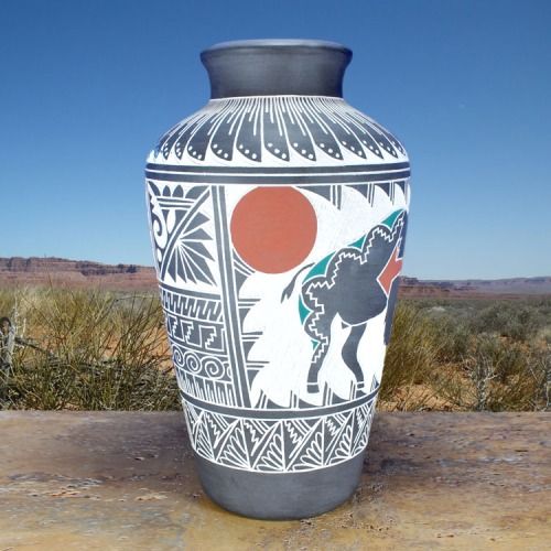 Acoma Native American Pottery Esther Lorene Vallo SKU 221971