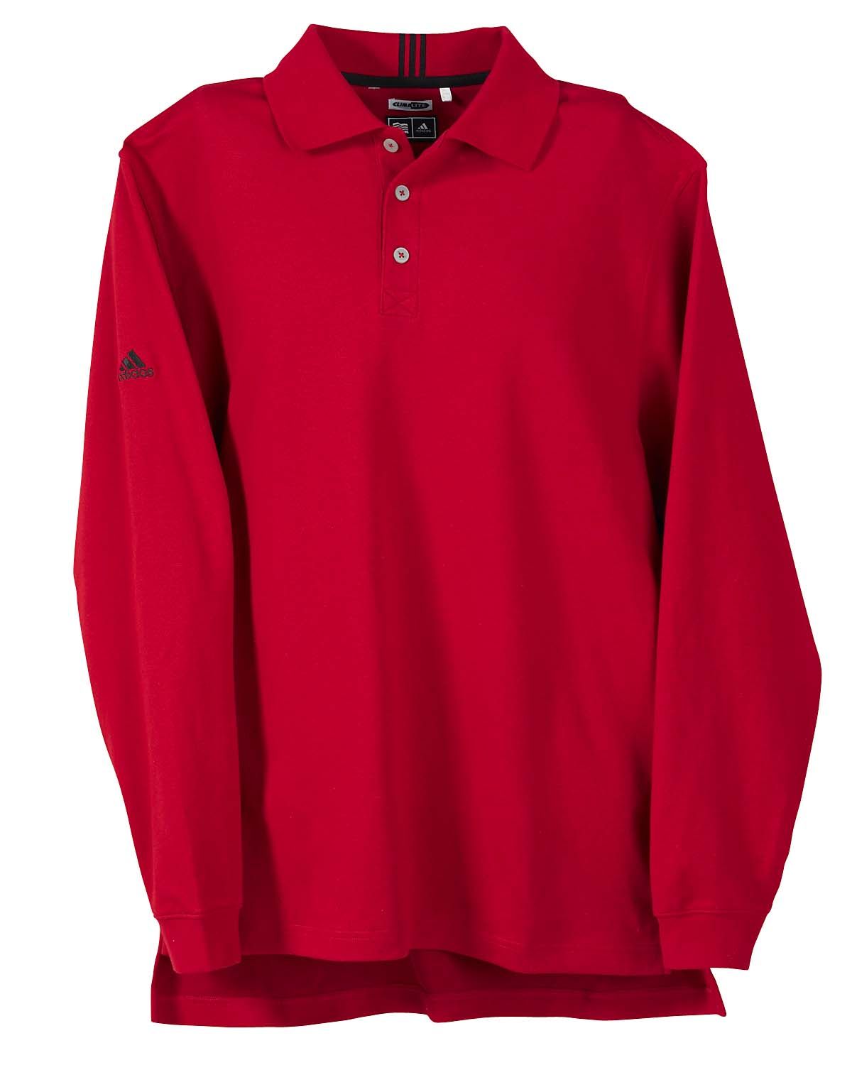 Adidas Golf ClimaLite Long Sleeve Pique Mens Polo