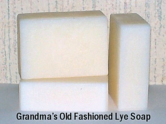 Grandmas Lye Soap Plain Unscented Pure Lard Homemade