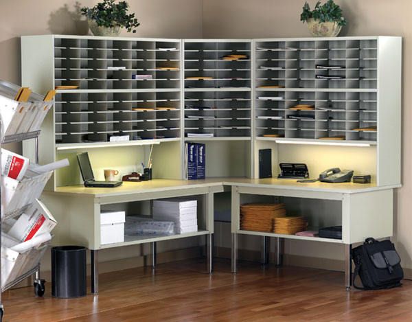 Mail Sorter Mailroom Station Furniture Office Mailbox