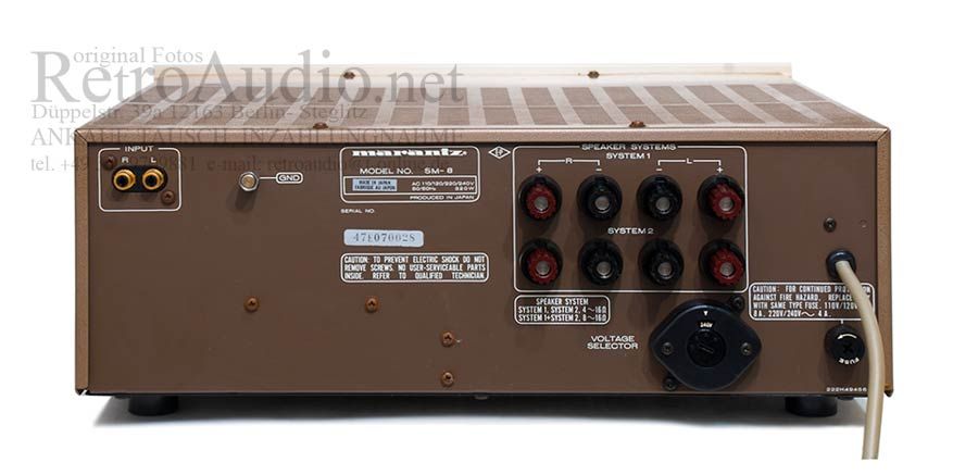 Marantz SM 8 Power Amplifier