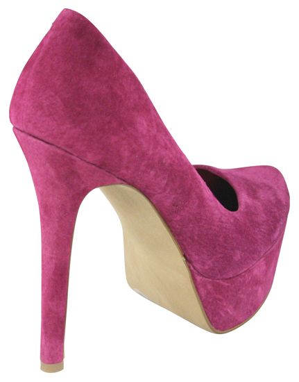 Simpson Waleo Cranberry Suede Almond Toe Pump Shoes 8 New