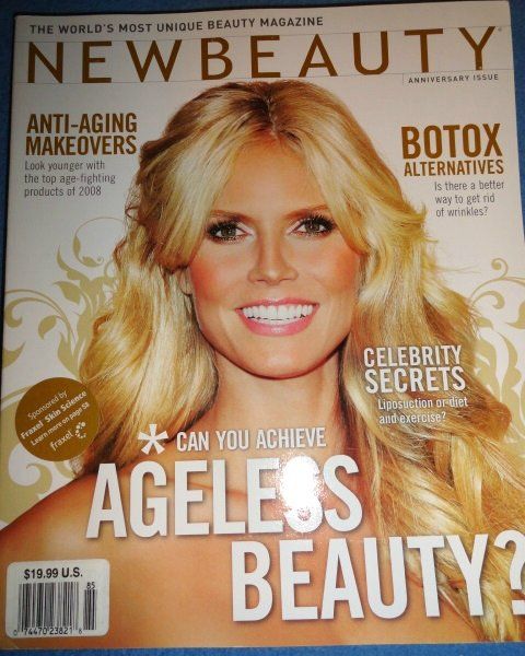 New Beauty Winter 2008 Heidi Klum Angelina Jolie Gisele Bundchen