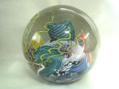 1995 Mark Eckstrand Under Sea Paperweight