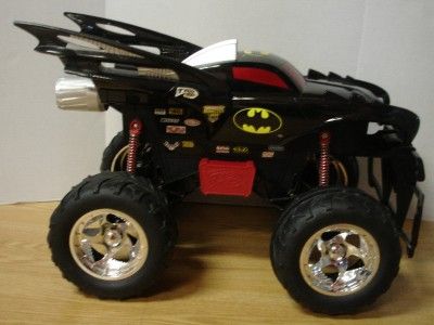 Huge Tyco RC Batman Monster Jam Radio Control Truck w Remote Batmobile