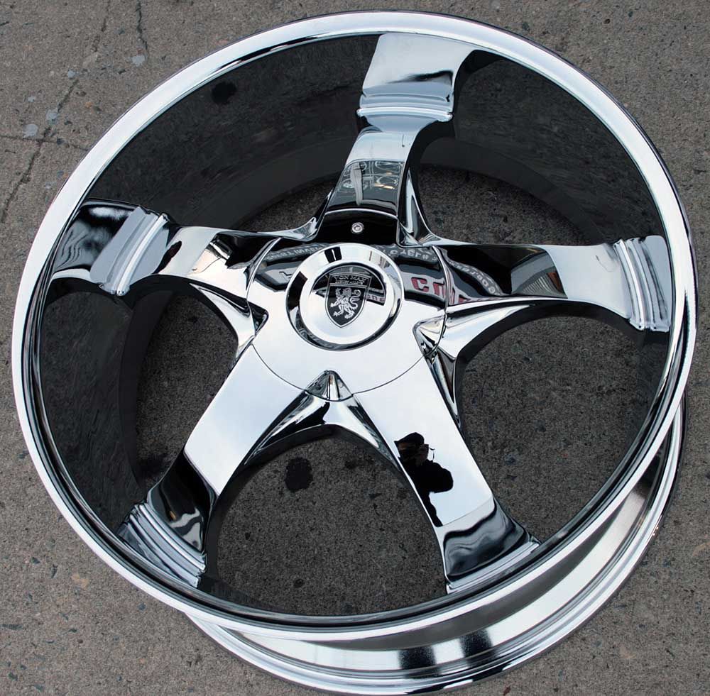 VON MAX VM04 22 CHROME RIMS WHEELS MONTE CARLO RIVIERA RWD / 22 X 9.5