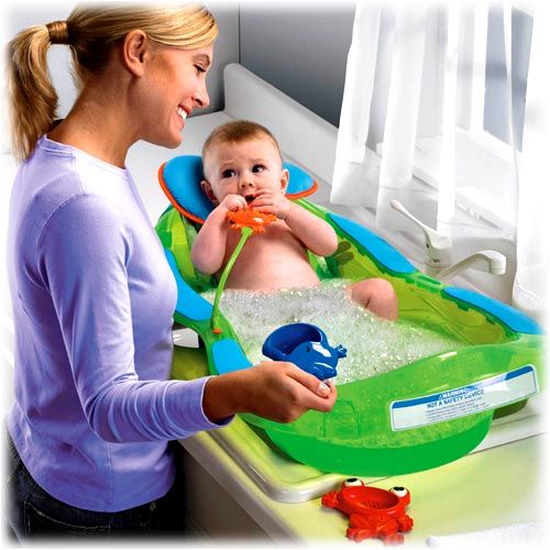 New Fisher Price Rainforest Bath Center Baby Bath Tub