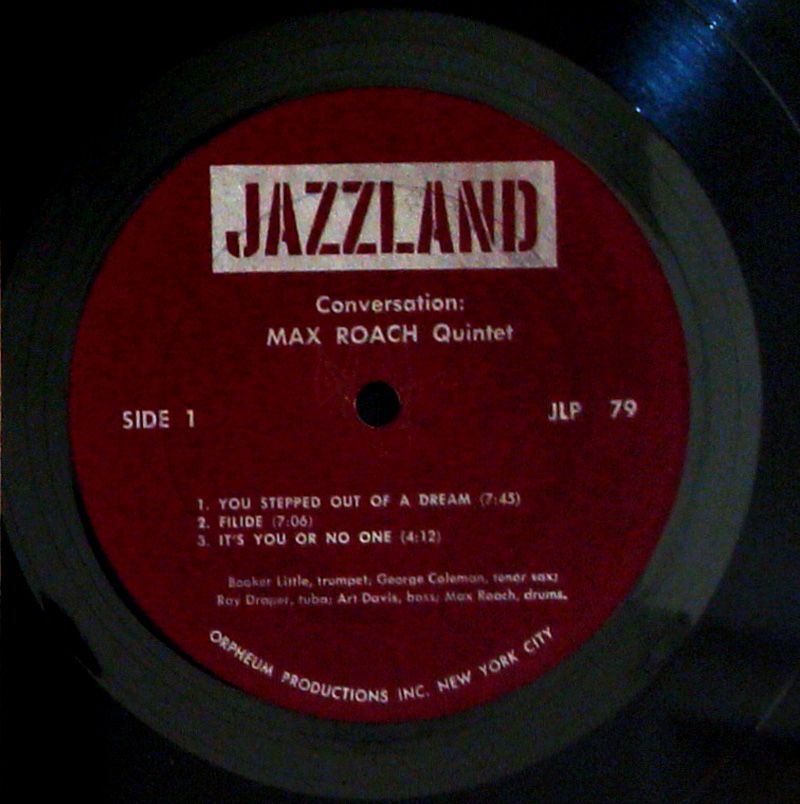 Max Roach Conversation LP Jazzland JLP79 Original US 1962 Jazz Drum